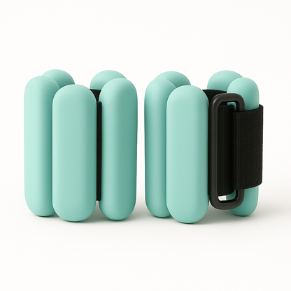 Adjustable Silicone Wrist/Ankle Weights — 2 lb Pair